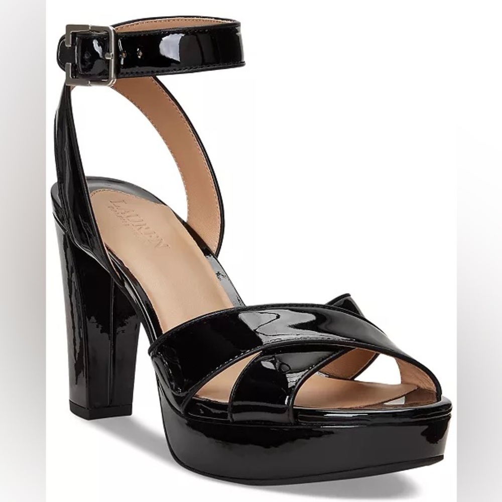 Lauren Ralph Lauren Women's Sasha Ankle-Strap Platform Dress Sandals
